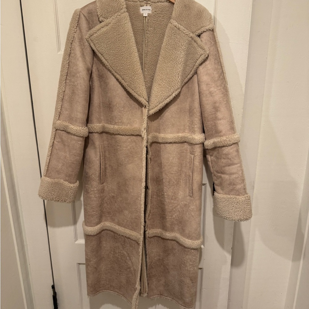 Song of Style Beige Teddy Jacket